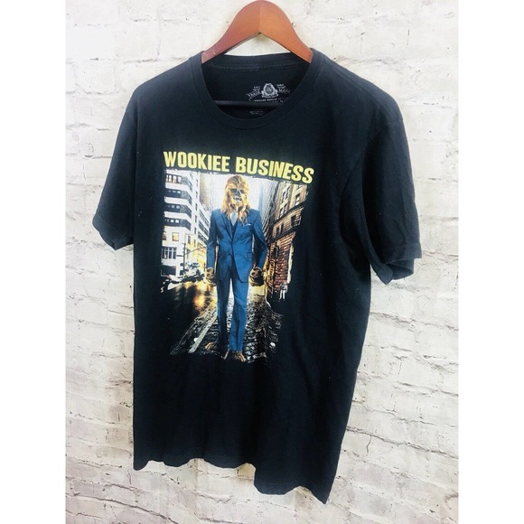 AMERICAN RAG STAR WARS Wookie Business Chewie Chewbacca MENS Tee T-Shirt SZ L - Picture 1 of 5